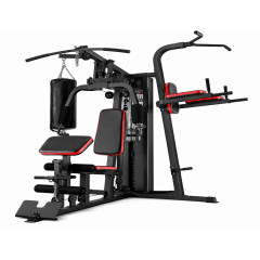 Многофункциональная станция с силовой башней и боксёрским мешком (Multi Gym with Power Tower & Punching Bag) SLV-03